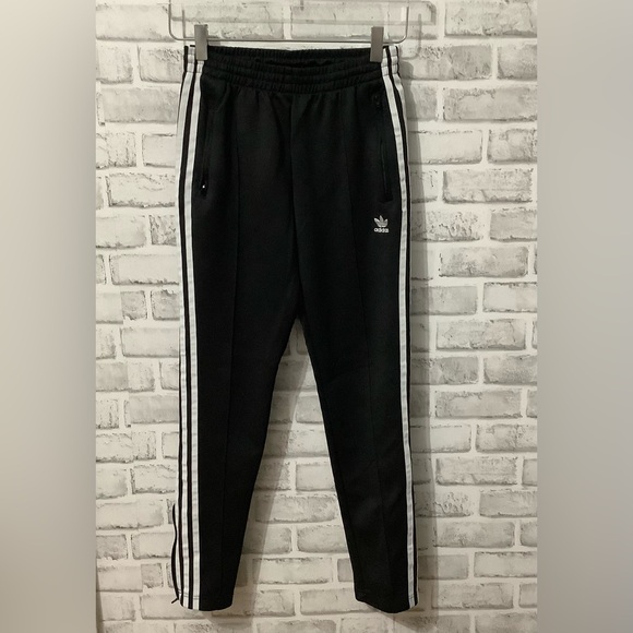 Adidas Originals Women’s Black Classic Slim Fit 3-Stripe SST Pants XS (0141) - Picture 1 of 14